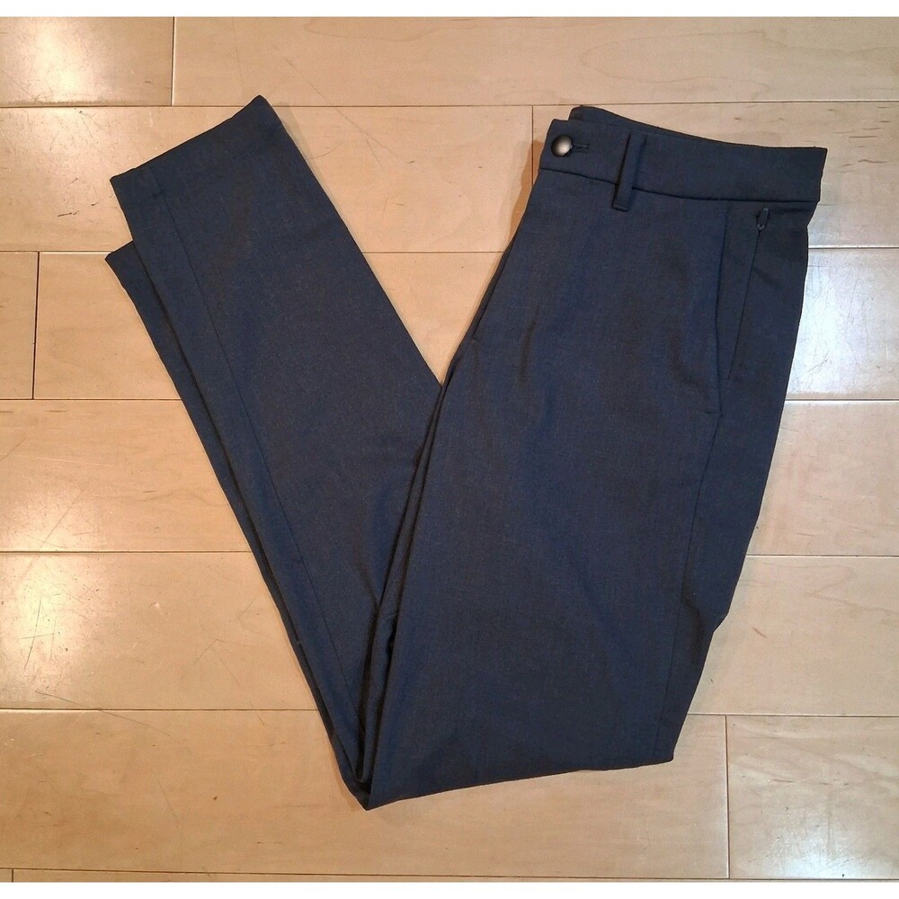Lululemon Commission Pants Slim Fit Wool Blend Mens 30x 31 Obsidian Grey M5561S